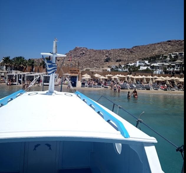 Beach Club en Mykonos